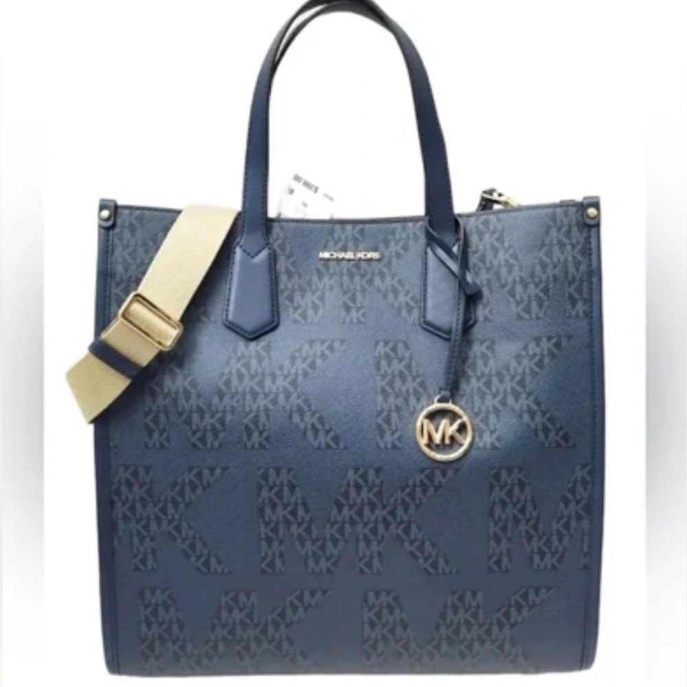 Michael Kors Maple Admiral Blue Large Tote
